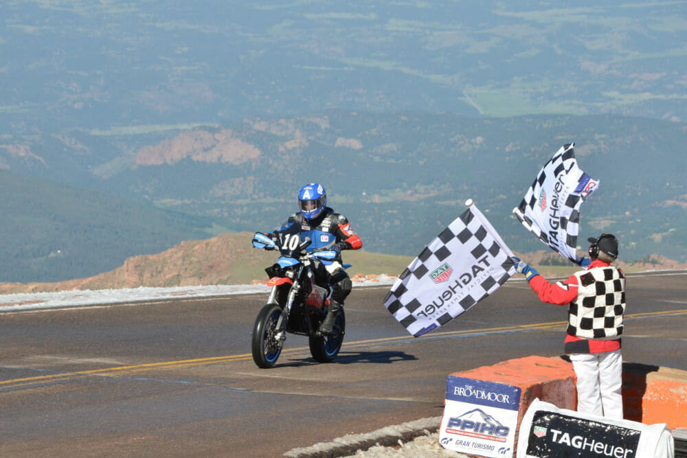 Pikes Peak Int'l Hill Climb Custom Zero FXS at Finish