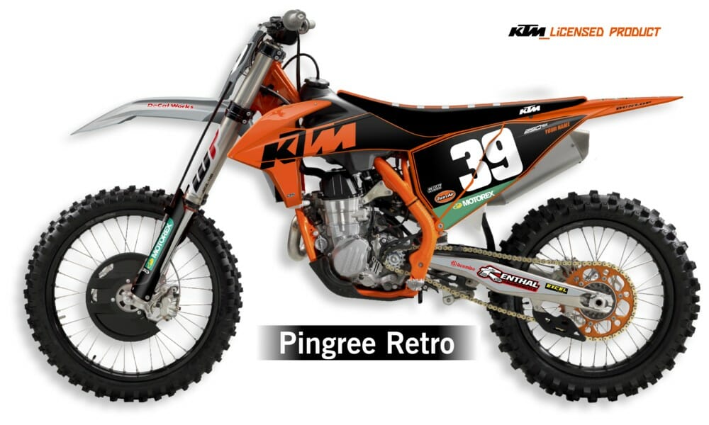 DeCal Works KTM Straight Rhythm Retro Graphics