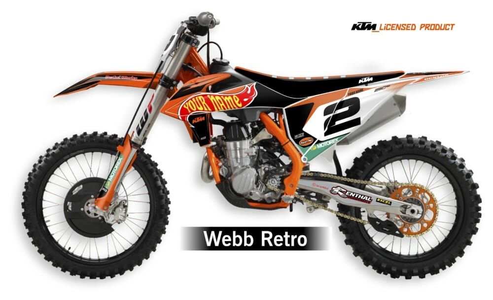 DeCal Works KTM Straight Rhythm Retro Graphics