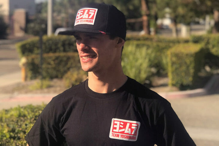 Tim Gajser wearing the Yoshimura V2 Wool Snapback Hat