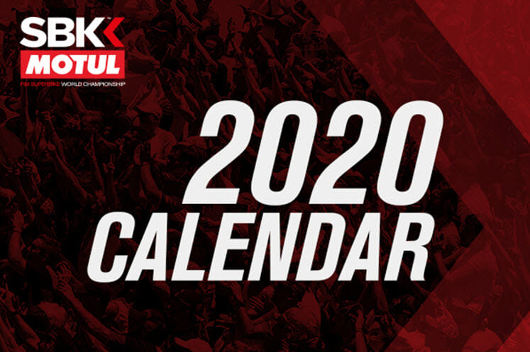 2020 WorldSBK Calendar Announced