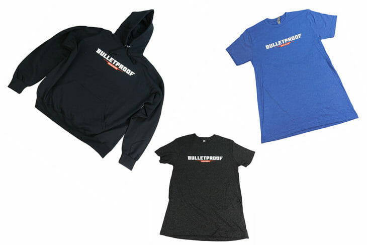 Bullet Proof Designs is gearing up for the holiday season with its signature apparel line that includes hoodies and tees.