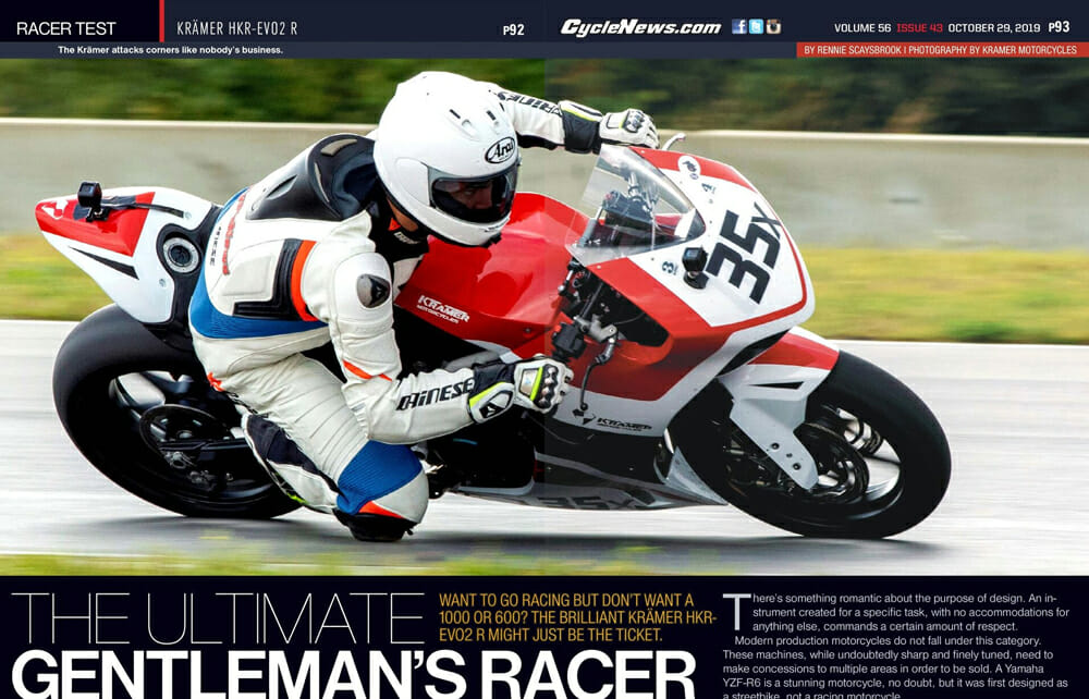 Krämer HKR-EVO2 R Racer Test | Want to go racing but don’t want a 1000 or 600? The brilliant Krämer HKR-EVO2 R might just be the ticket.