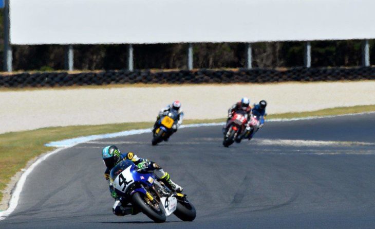 Race four winner of the 2019 Phillip Island International Challenge, Josh Hayes for the USA team. (Photo credit Russell Colvin)