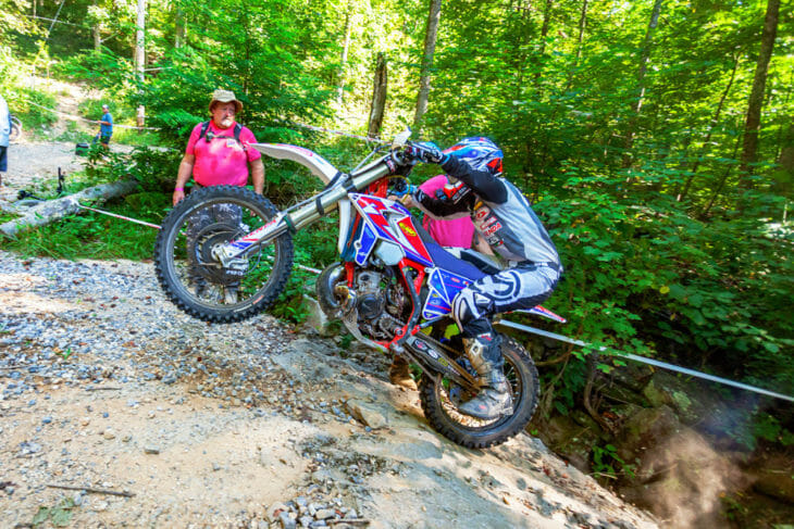 Rachel Gutish competing at the 2019 Kenda Tennessee Knockout Extreme Enduro.