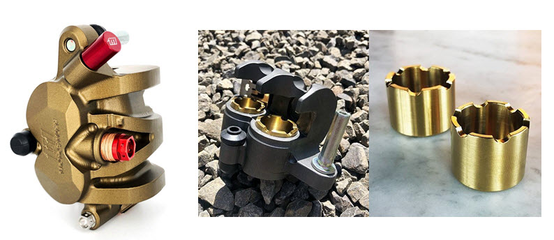 WORKS EDITION Billet Brake Caliper V2 with titanium piston upgrade 