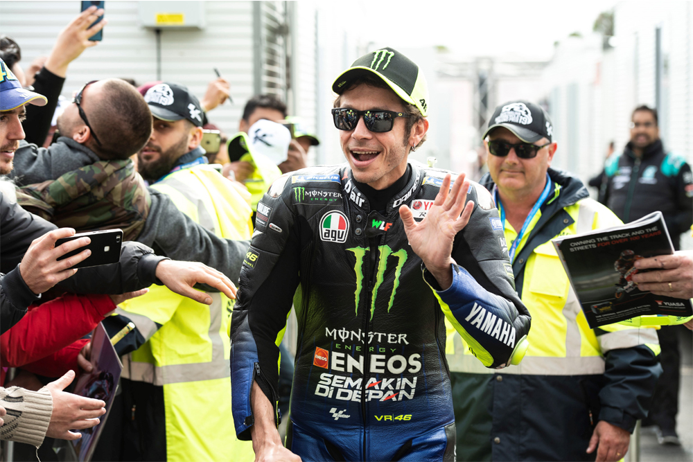 When Valentino Rossi suited up for the Australia GP a few weeks ago, it marked his 400th career GP start. Think about that!