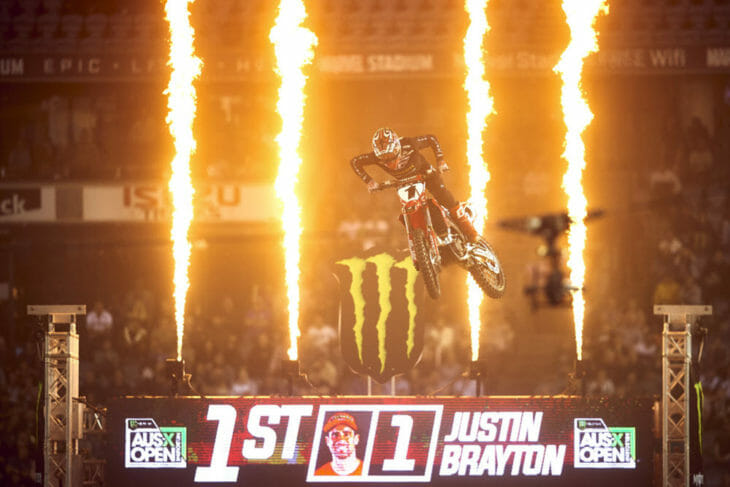 2019 AUS-X Open Supercross Results Justin Brayton Finish Line - Brett-Hemmings