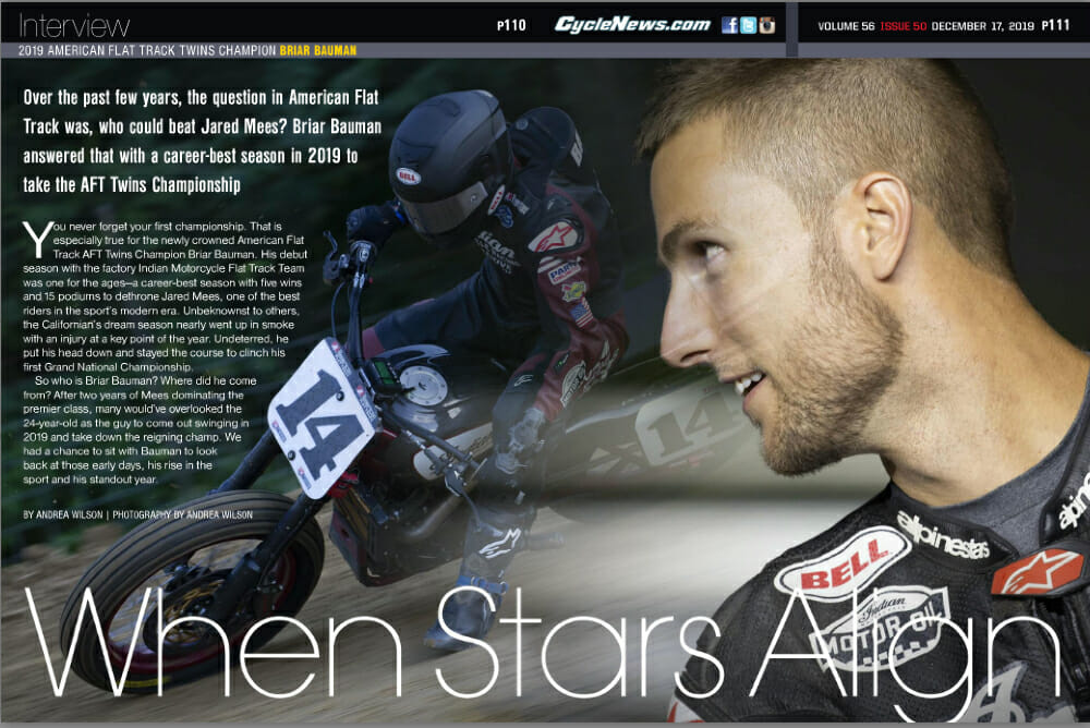 2019 American Flat Track Twins Champion Briar Bauman Interview