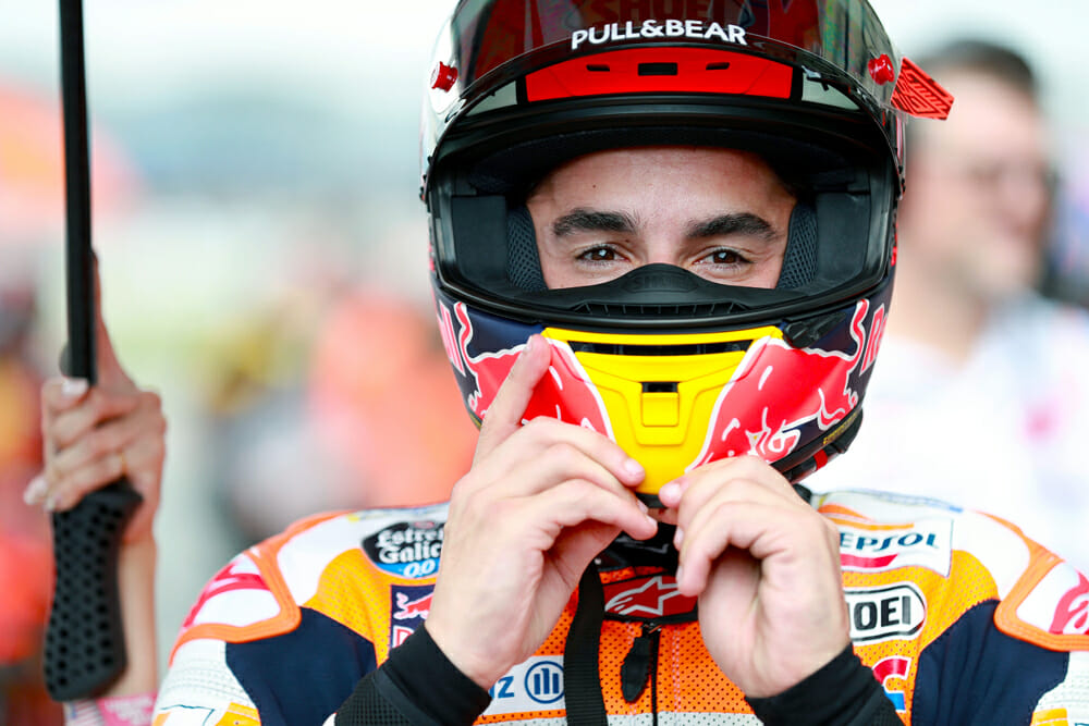 2019 Cycle News Rider of The Year—MotoGP Champion Marc Marquez | It takes something special to win the MotoGP World Championship. It takes something extraordinary to get six of them and clinch the latest in the fashion Marc Marquez did in 2019.