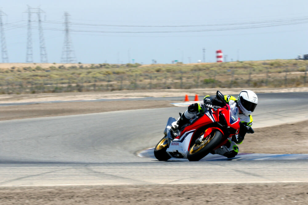 The CBR’s superbly smooth throttle connection is very welcomed in Buttonwillow’s chicanes. 