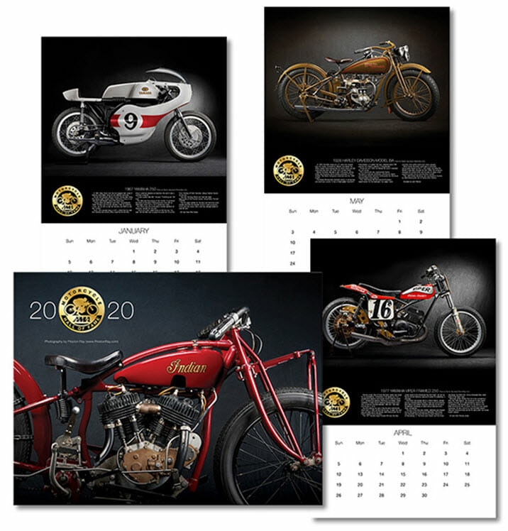 2020 AMA Motorcycle Hall of Fame Calendar