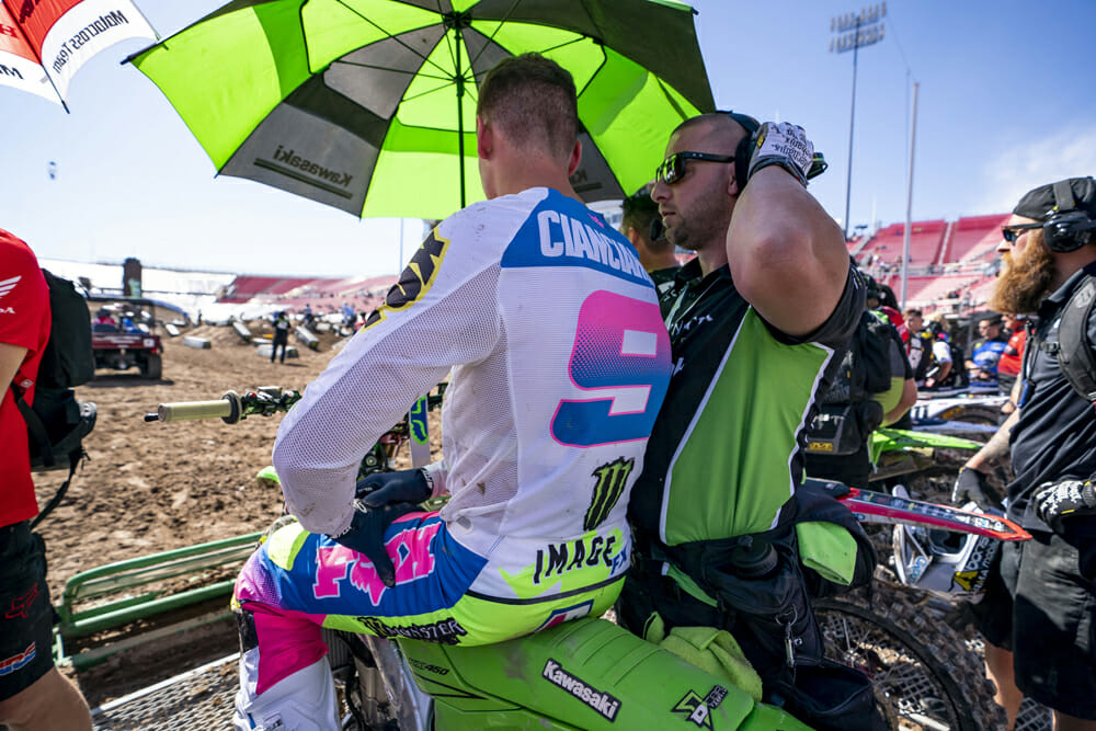Adam Cianciarulo made his 450cc debut a winning one at the Monster Energy Cup.