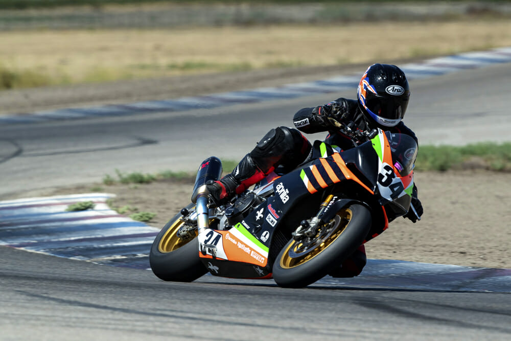 Alan Cathcart takes a spin on Rennie’s Pikes Peak-winning Aprilia Tuono 1100 RSV Factory