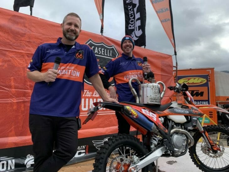 Quinn Cody and Donnie Emler Jr at the 2019 Kurt Caselli Ride Day