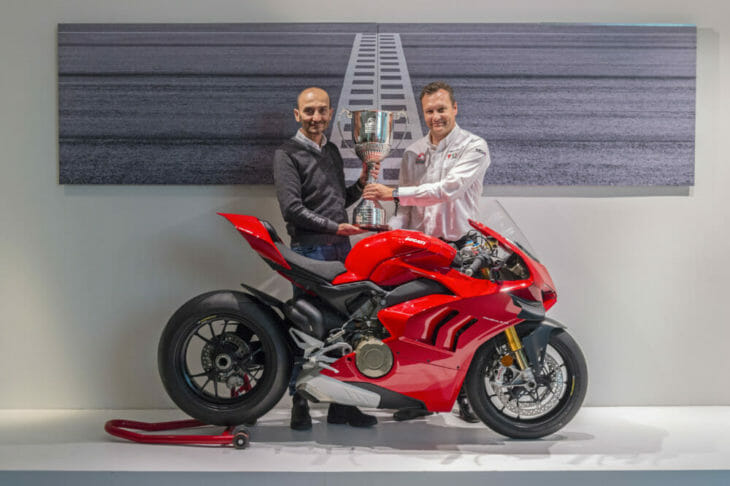 Ducati Presented With 2019 British Superbike Championship Winning Manufacturer Trophy