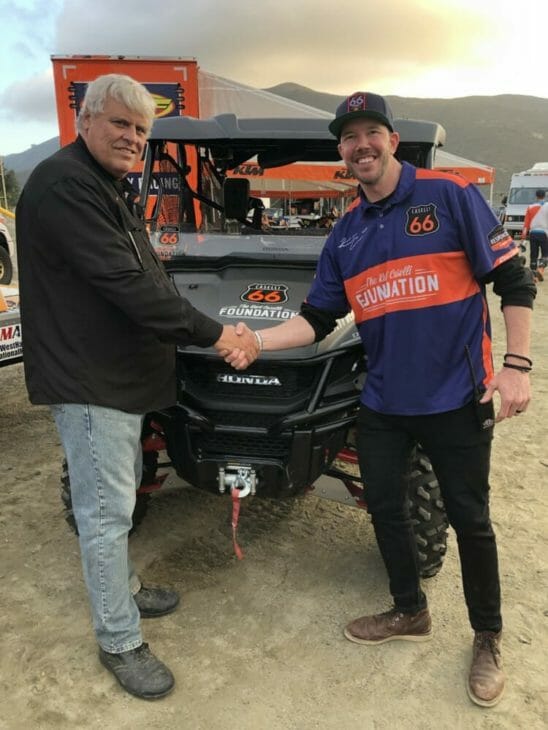 Honda donates two Pioneer 1000 side x sides at the 2019 Kurt Caselli Ride Day