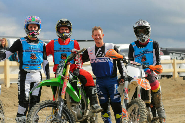 Jeff Emig, Nick Wey and Mike Sleeter at the 2019 Kurt Caselli Ride Day