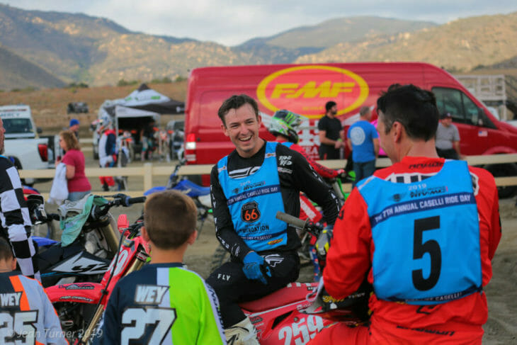 Tallon Lafountaine and Nick Wey at the 2019 Kurt Caselli Ride Day