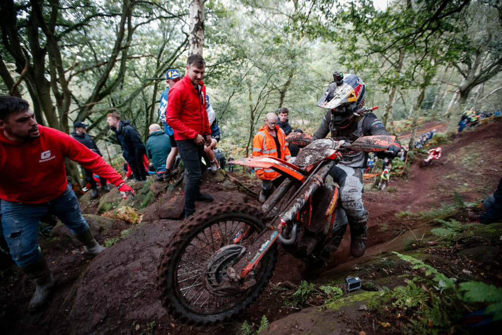 Eventual champion Manuel Lettenbichler proved himself in the faster terrain