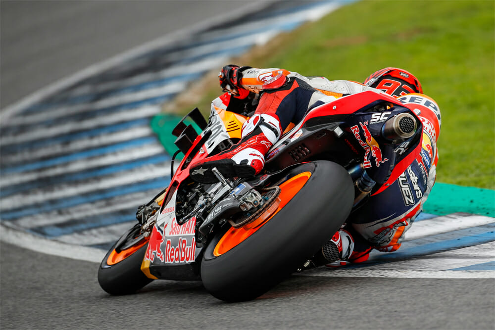 After his Monday crash at the Jerez test, Marquez recovering from preventative shoulder surgery.