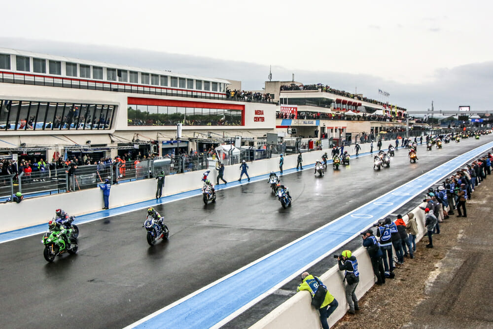 A Racer’s Diary: 24 Hours in Bol d’Or Blender by Melissa Paris | Torrential downpours, 15-foot flames, this story reads like some sort of Biblical end-of-days prophecy.