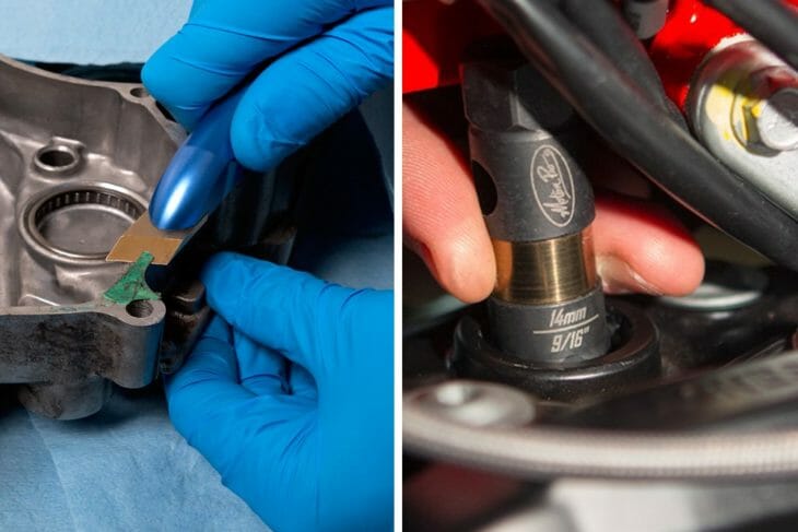 Motion Pro's Gasket Scraper and Pro Plug Socket