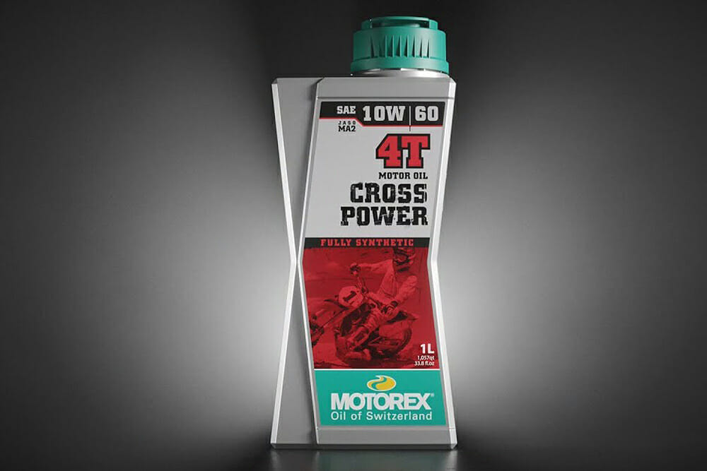 Motorex is replacing its 1-liter containers, nicknamed "elephant trunk," with a new X-shaped bottle.