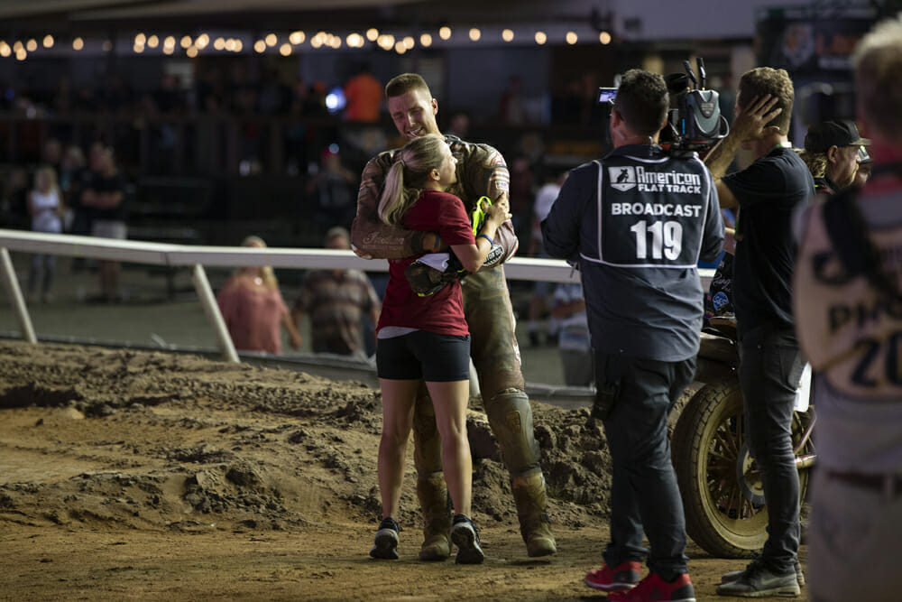 In addition to the support from the team, Briar Bauman's girlfriend, Shayna Texter, has been right with him when times get tough.