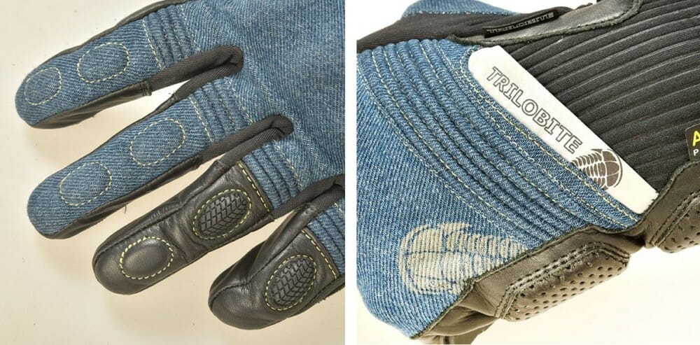 The Trilobite Parado gloves match Trilobite's Parado jeans and jackets.