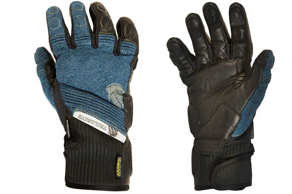 The Trilobite Parado gloves match Trilobite's Parado jeans and jackets.