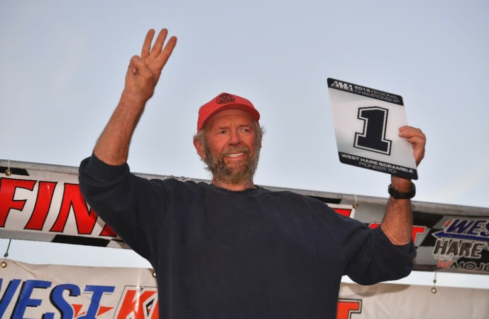 William Craig wrapped up the 2019 AMA West Hare Scramble Pioneer 70+ Championship title on Sunday after an awesome season of racing. 