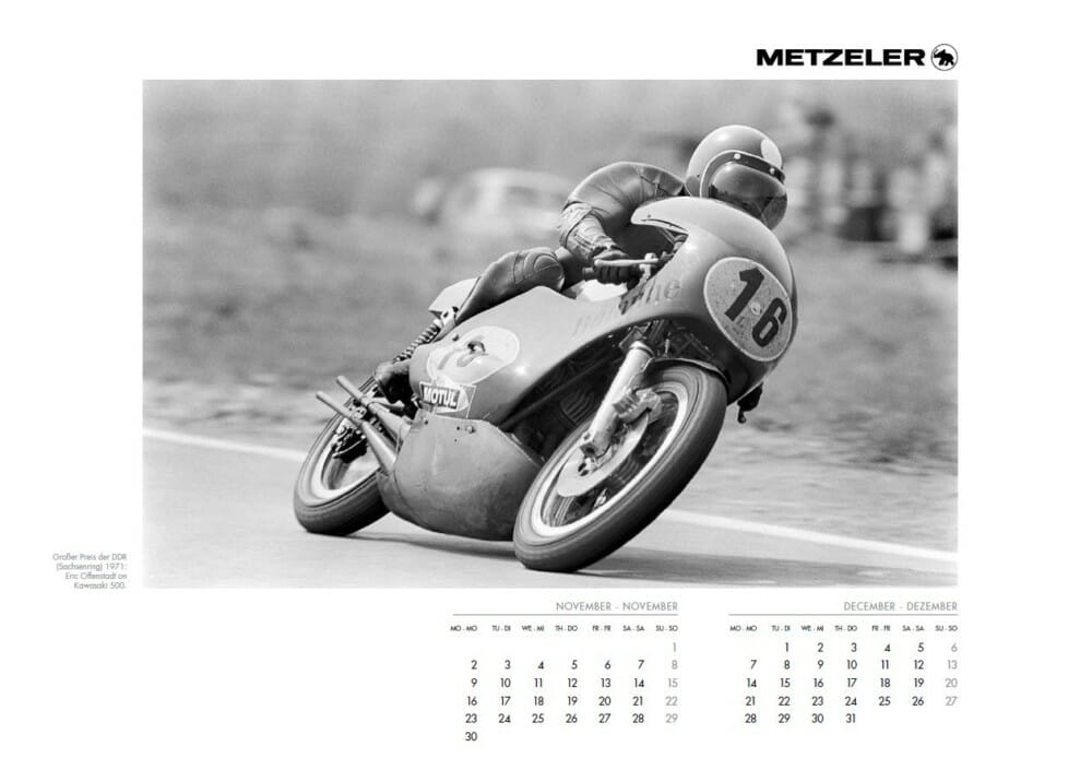 Metzeler Classic calendar