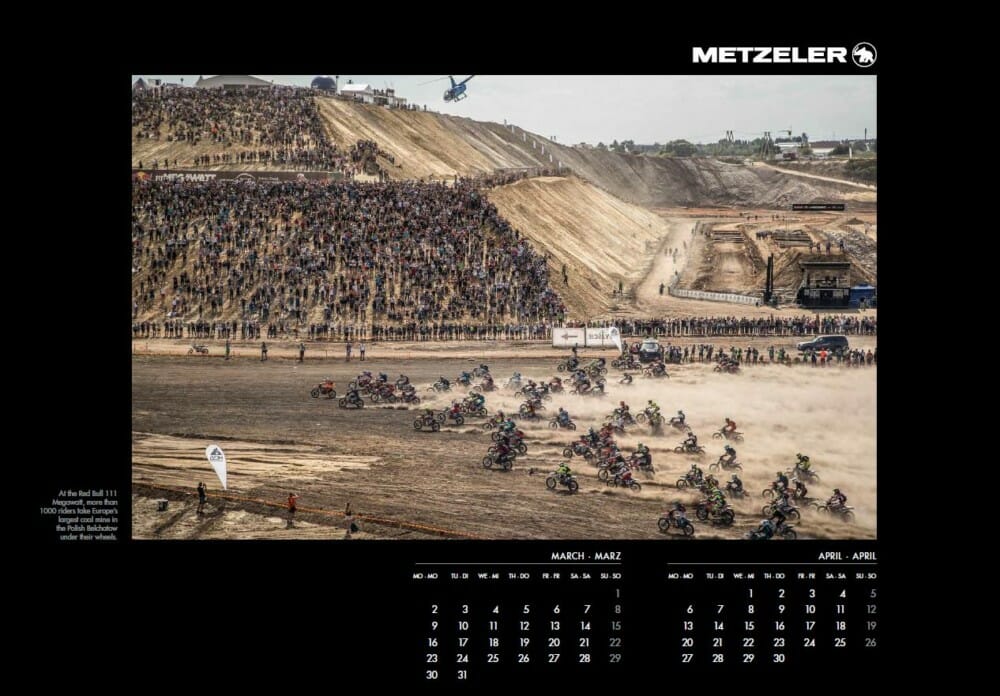 Metzeler Extreme 2020 Wall Calendar | Metzeler 2020 Wall Calendar Features Extreme Enduro Riders