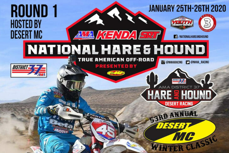 2020 AMA Hare & Hound Season Opener This Weekend | The Desert MC Winter Classic, round one of the National Hare & Hound series, is this weekend in Lucerne.