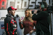 Kristen Beat interviewing Jace Owen for the AMA Kicker Arenacross Series on FS2.
