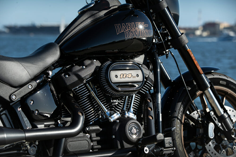 The 2020 Harley-Davidson Low Rider S is equipped with 114 c.i. of Milwaukee muscle.