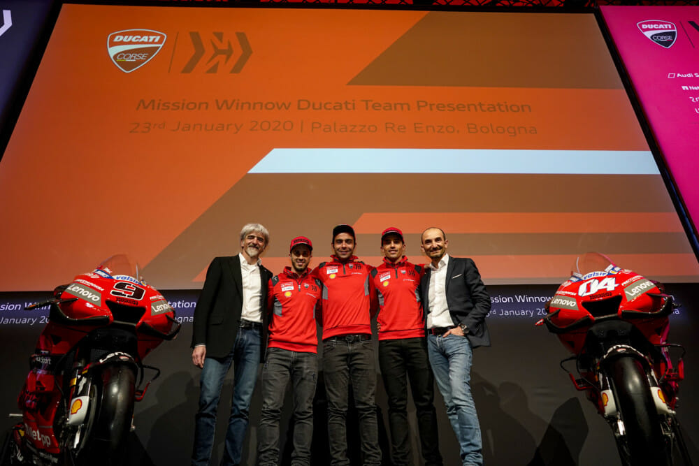2020 Mission Winnow Ducati MotoGP Team Presented in Bologna
