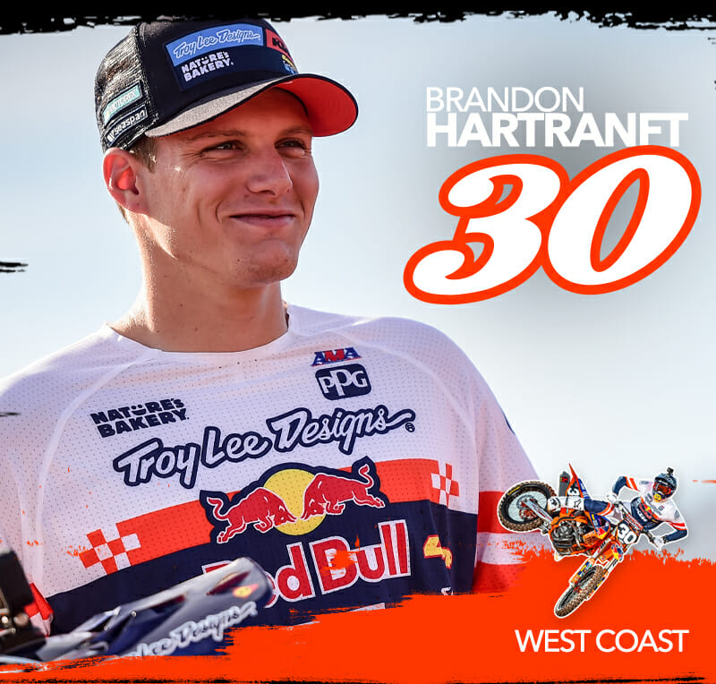 Troy Lee Designs KTM Red Bull Rider Rider Brandon Hartranft