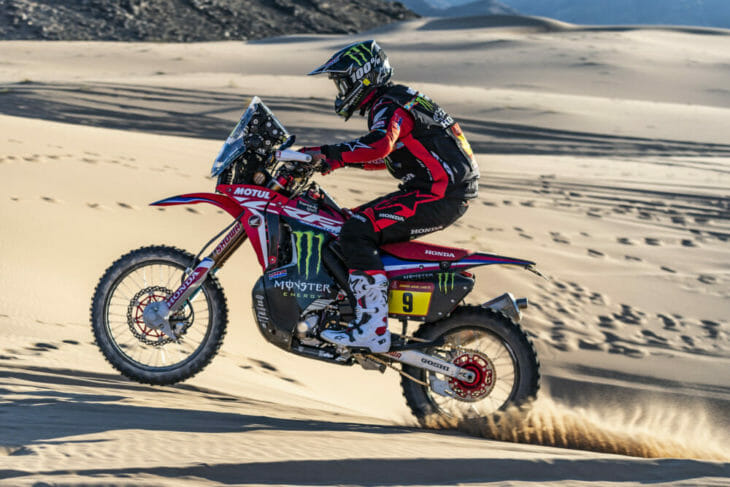 2020 dakar rally motorcycle results stage six brabec