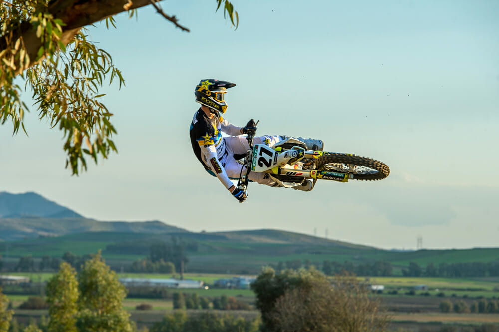 Arminas Jasikonis of the 2020 Rockstar Energy Husqvarna Factory Racing MXGP