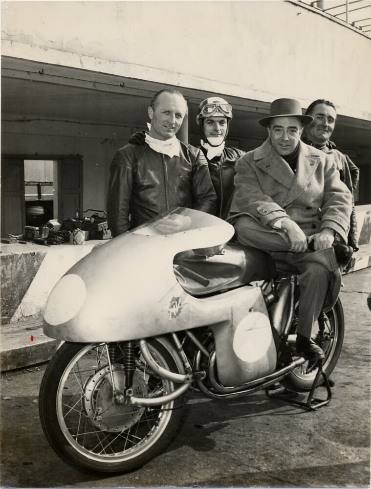 Count Domenico Agusta with John Surtees