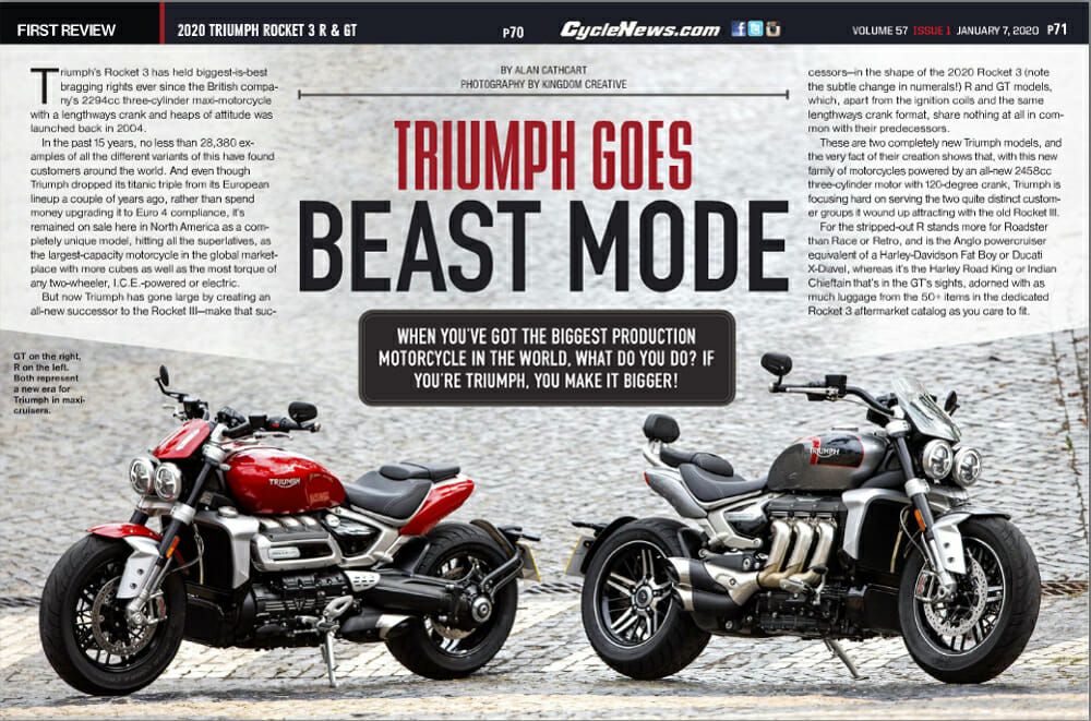 2020 Triumph Rocket 3 R & GT Review