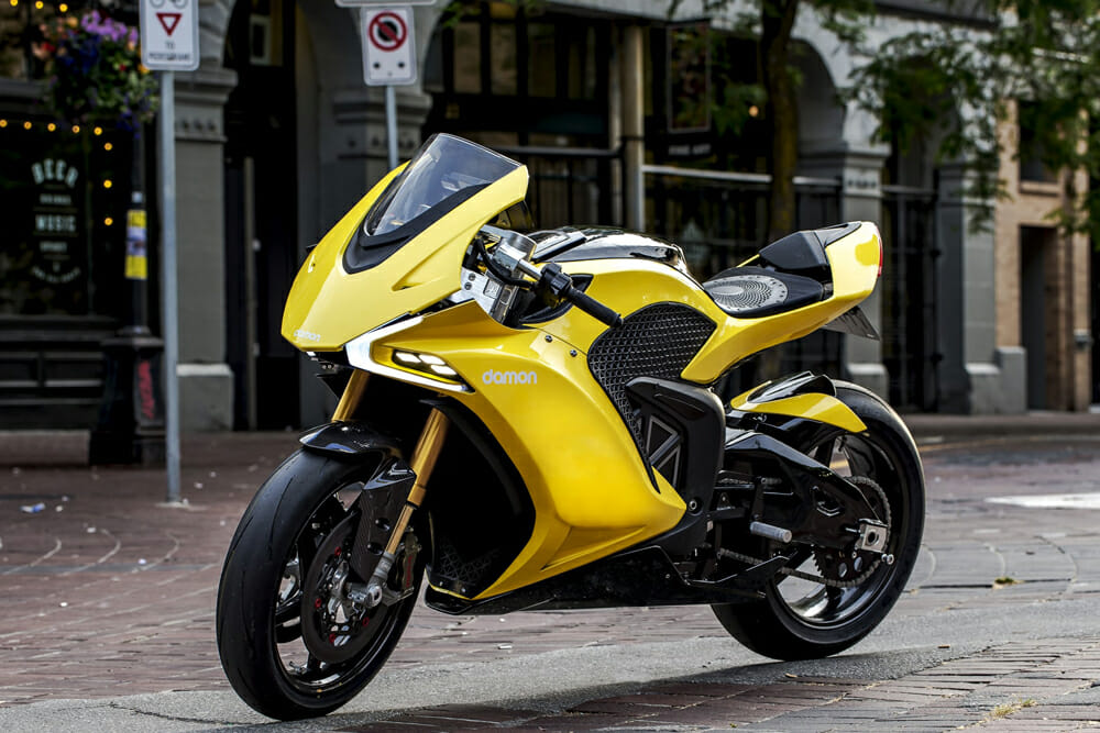 Damon Motorcycles and BlackBerry QNX Introduce Hypersport Pro Electric Superbike