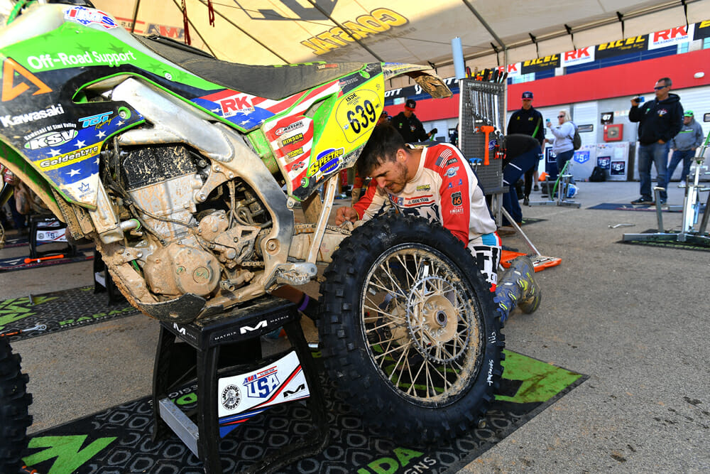 Jacob Argubright know the importance of knowing how to ride a bike fast and how to work on one, too.