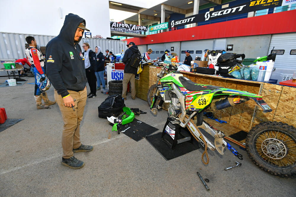 Jacob Argubright know the importance of knowing how to ride a bike fast and how to work on one, too.