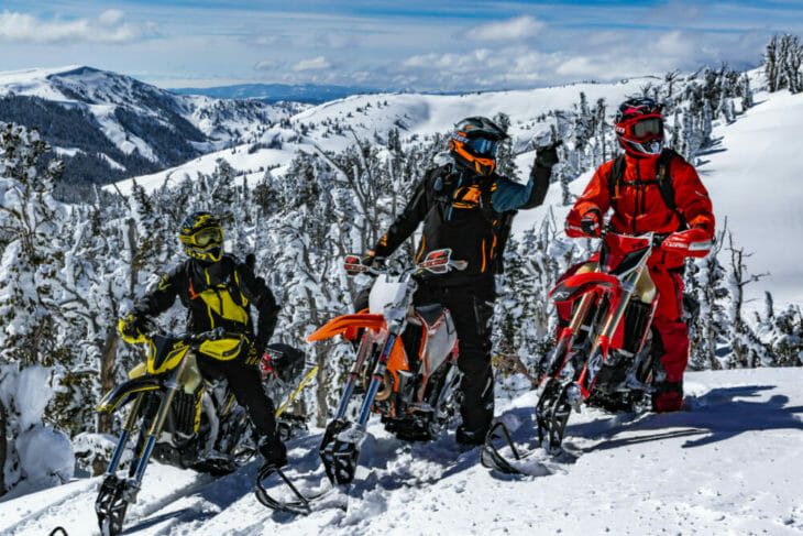 KLIM Frozen Cow Tag Snowbike Ride