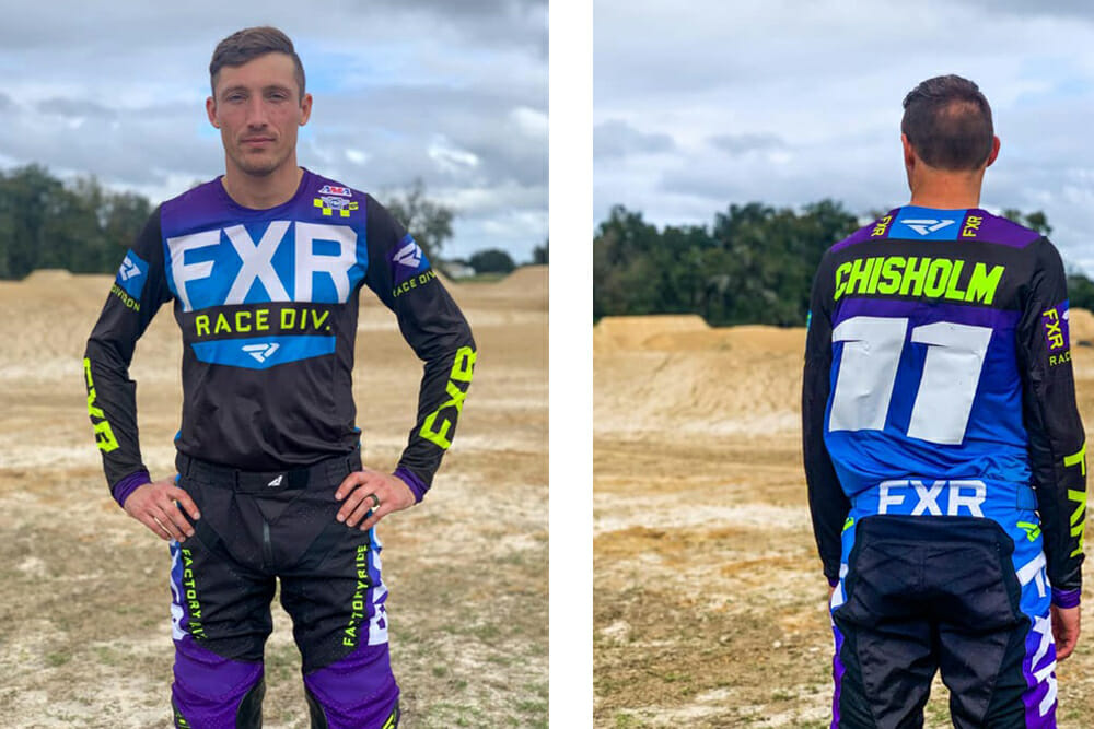 Kyle Chisholm is one of racers who will be wearing FXR Moto Racewear at Anaheim 1 of the 2020 AMA Supercross.