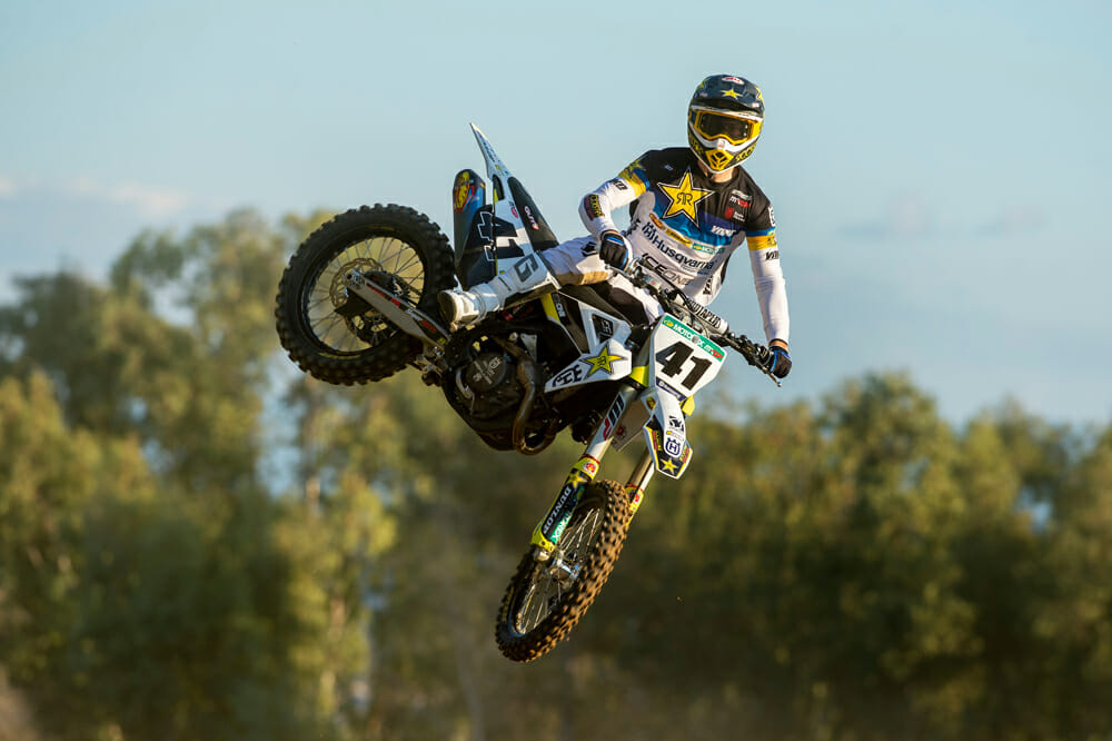 Pauls Jonass of the 2020 Rockstar Energy Husqvarna Factory Racing MXGP