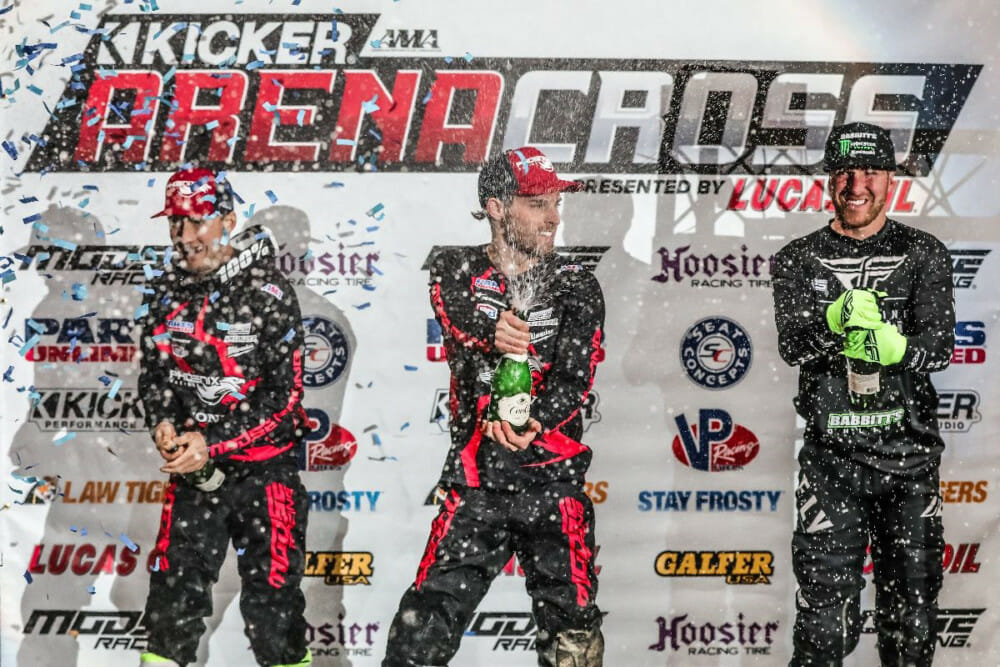 Defending champion Jace Owen wins Kicker Arenacross round one.